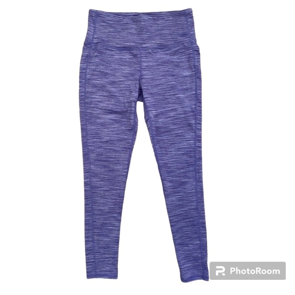 Athlete Blue/Purpleish/White Heathered Leggings Size Small Like New!